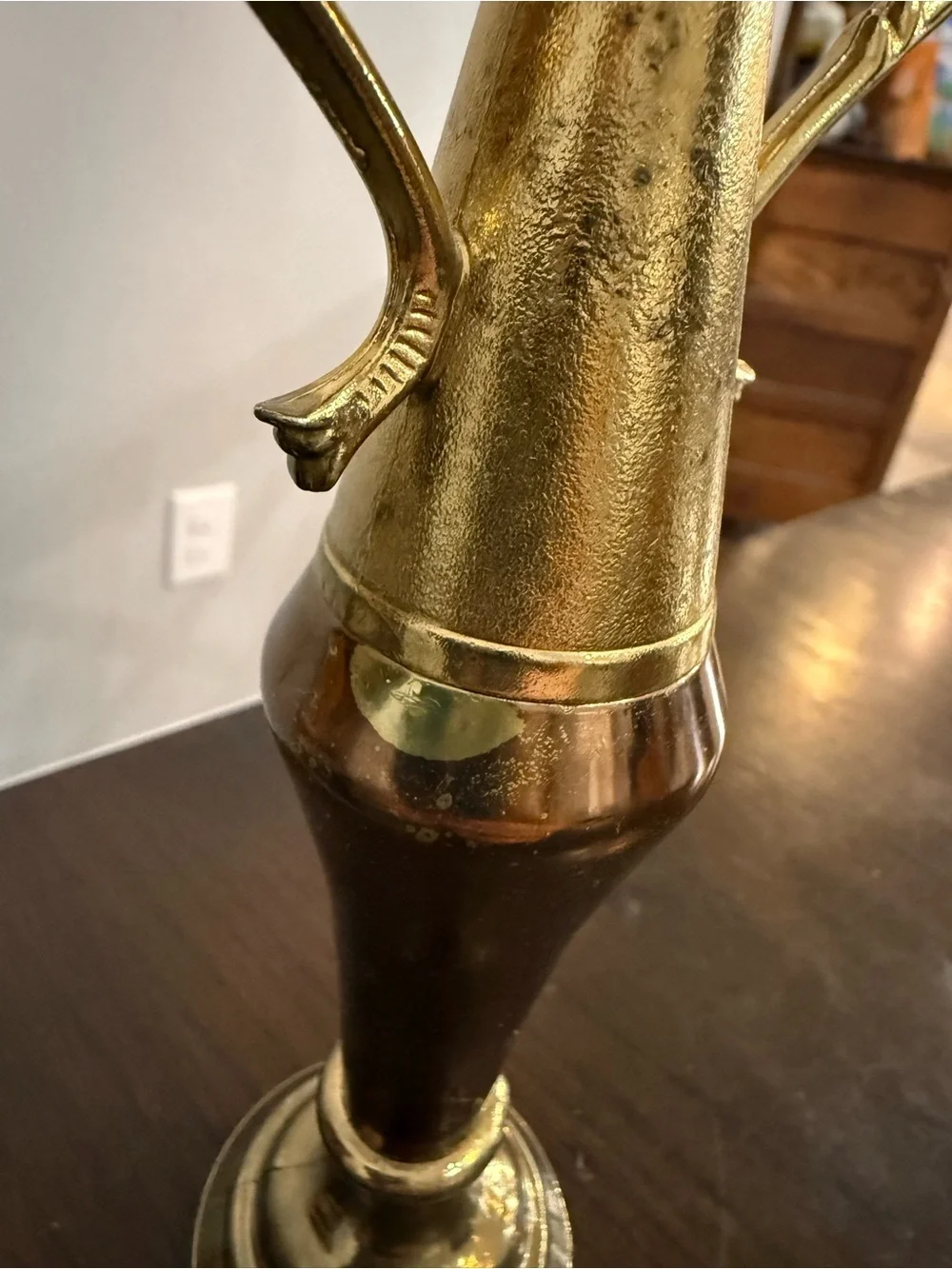 Vintage Brass Bud Vase 7.5